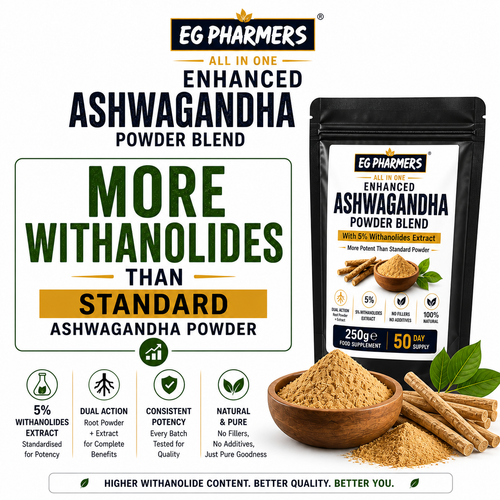 Enhanced Ashwagandha Powder – With 5% Withanolides Extract