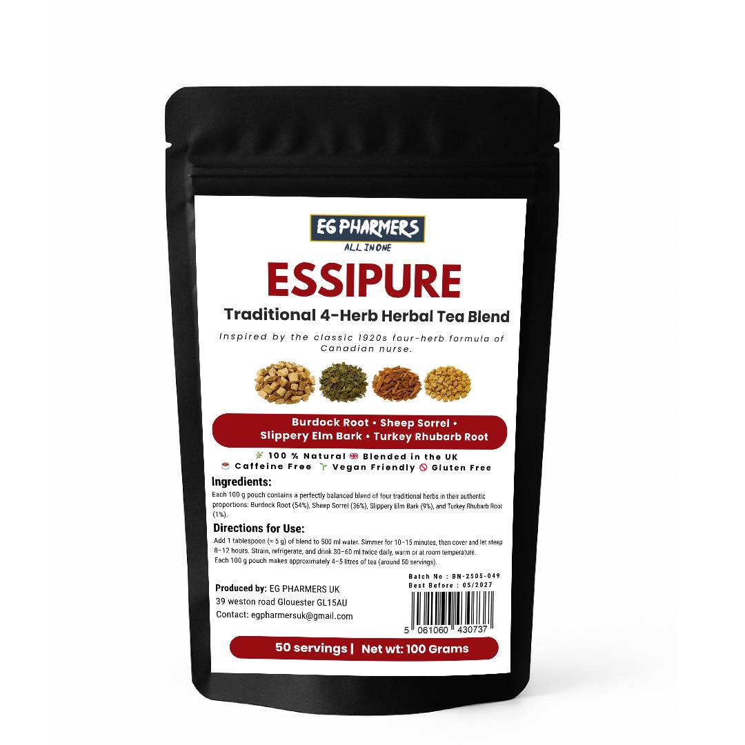 Traditional Essiac Tea – Authentic 4-Herb Herbal Blend Eg Pharmers UK