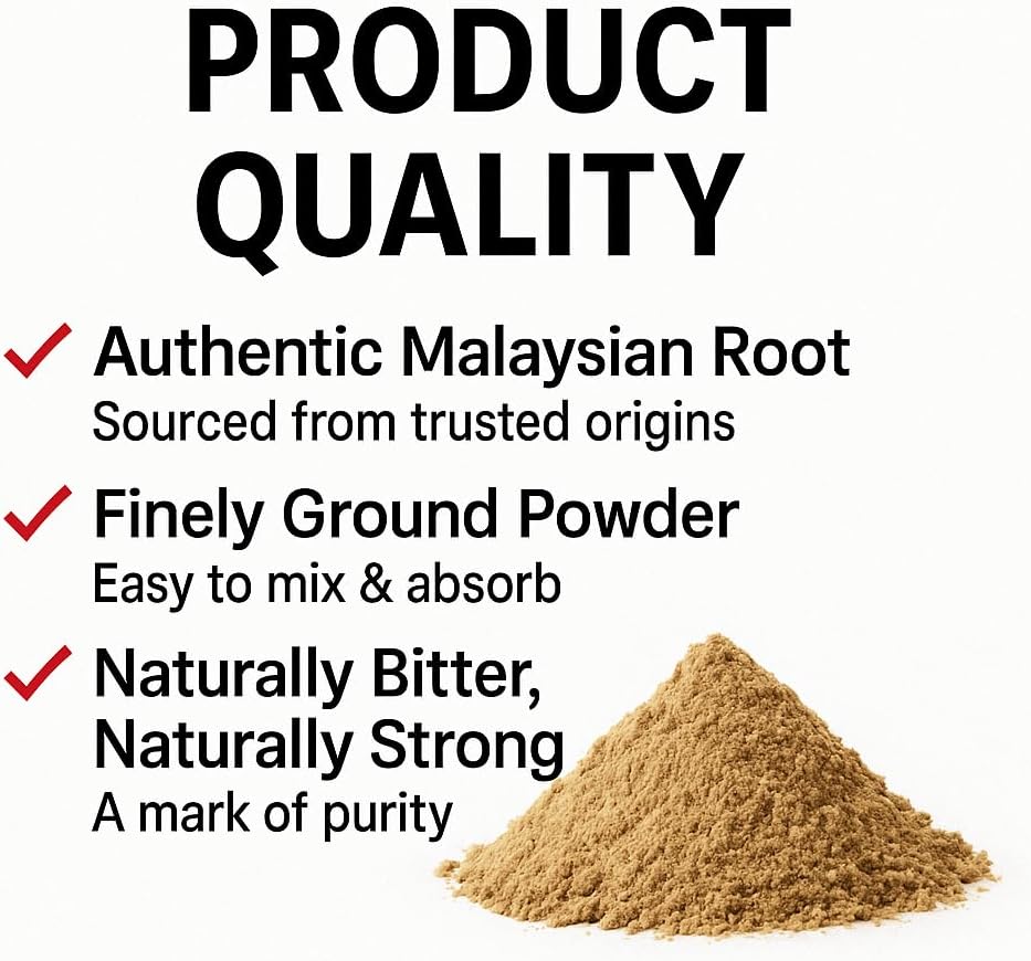 Malaysian Tongkat Ali Powder Pure & Raw, No Fillers