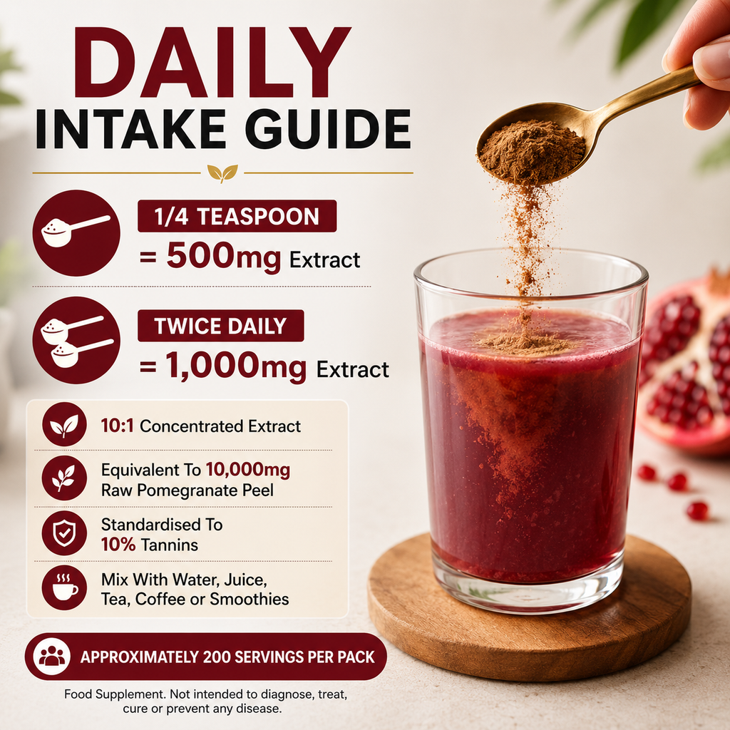 High Strength Clean Pomegranate Peel Extract Powder