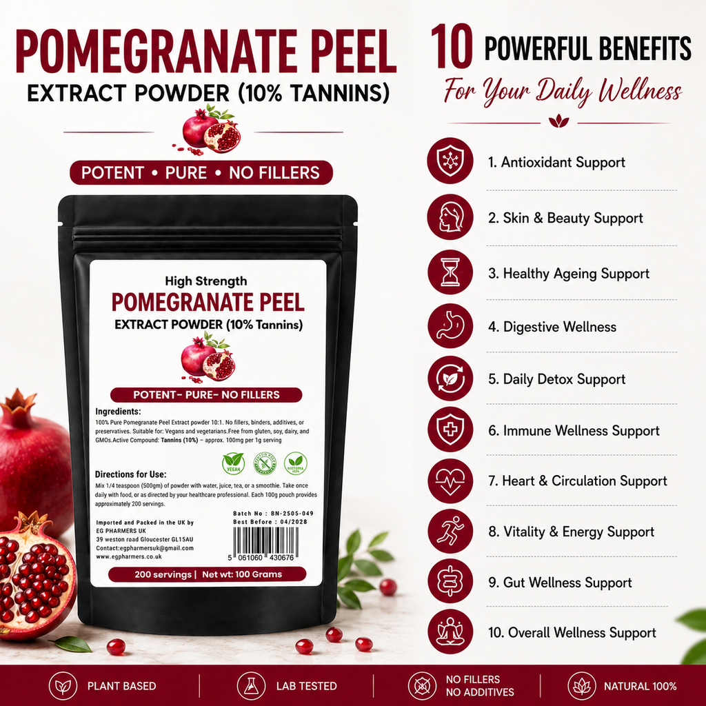 High Strength Clean Pomegranate Peel Extract Powder